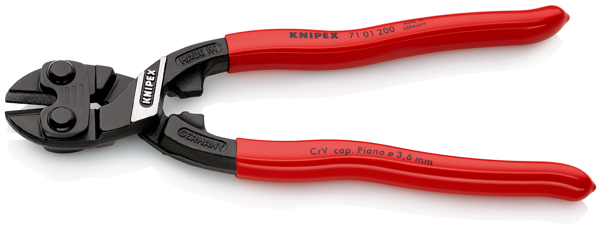 Pince coupe-boulon compact cobolt® 200mm - Sur carte - KNIPEX - 71 01 200 SB