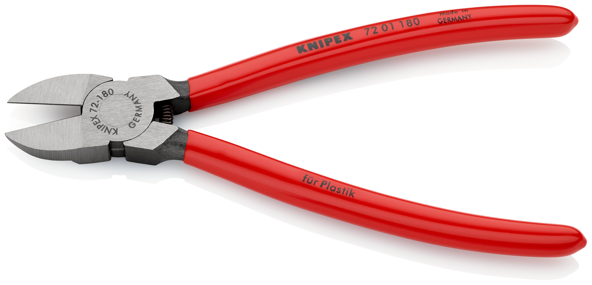 Pince  KNIPEX coupante de côté pour plastique 180mm 72 01 180