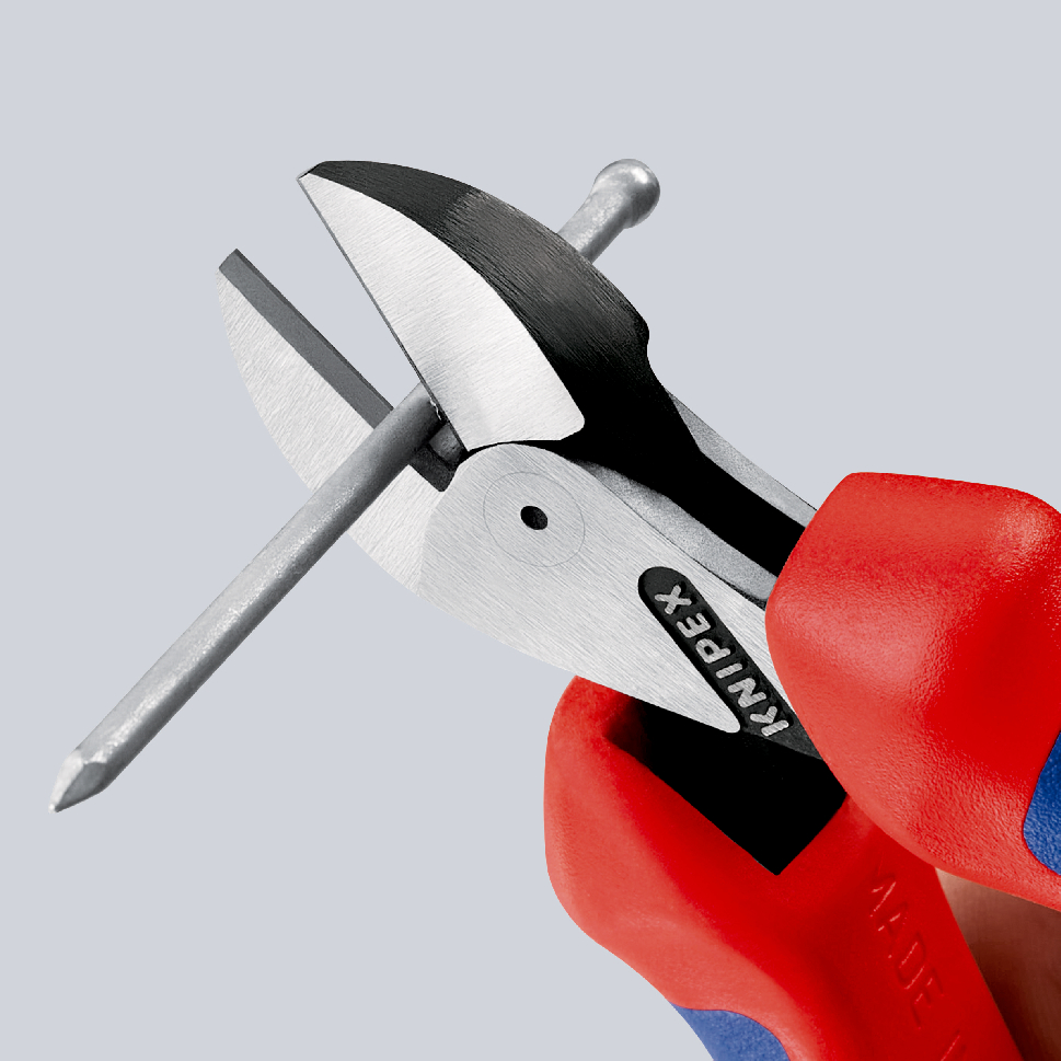 Pince coupante de côté X-Cut à forte démultiplication 160mm - Bi-matière KNIPEX - 7302160