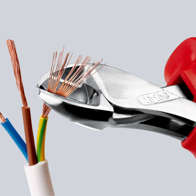Pince cpte cote x-cut 160mm chrome 1000v KNIPEX - 73 06 160