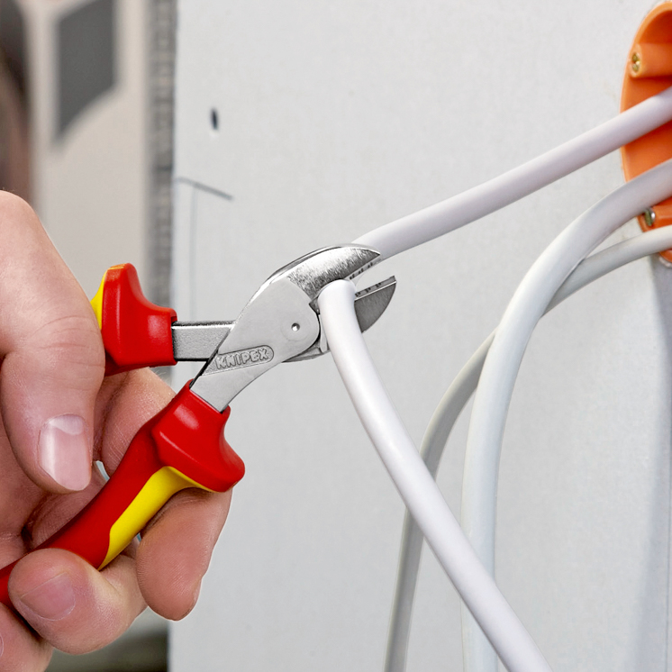 Pince cpte cote x-cut 160mm chrome 1000v KNIPEX - 73 06 160