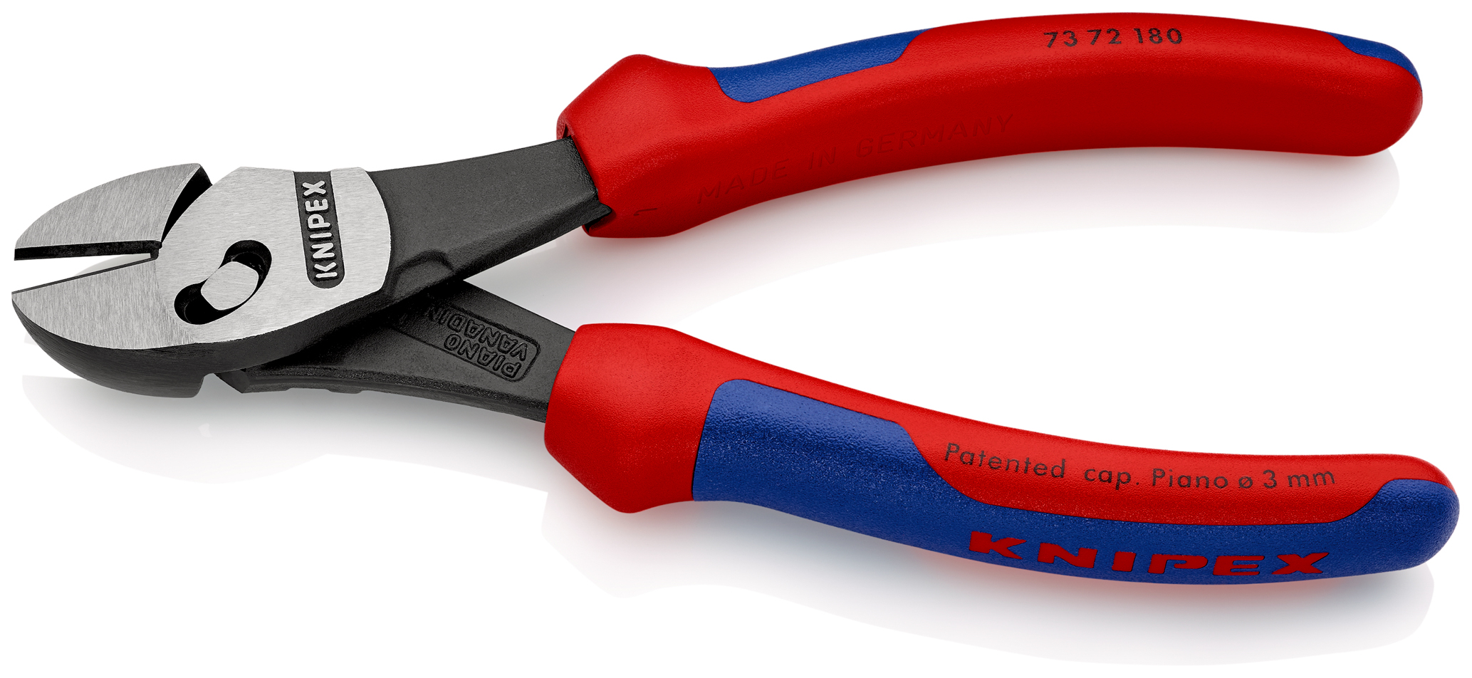 Pince coupante de cote twinforce® 180mm KNIPEX - 73 72 180 BK