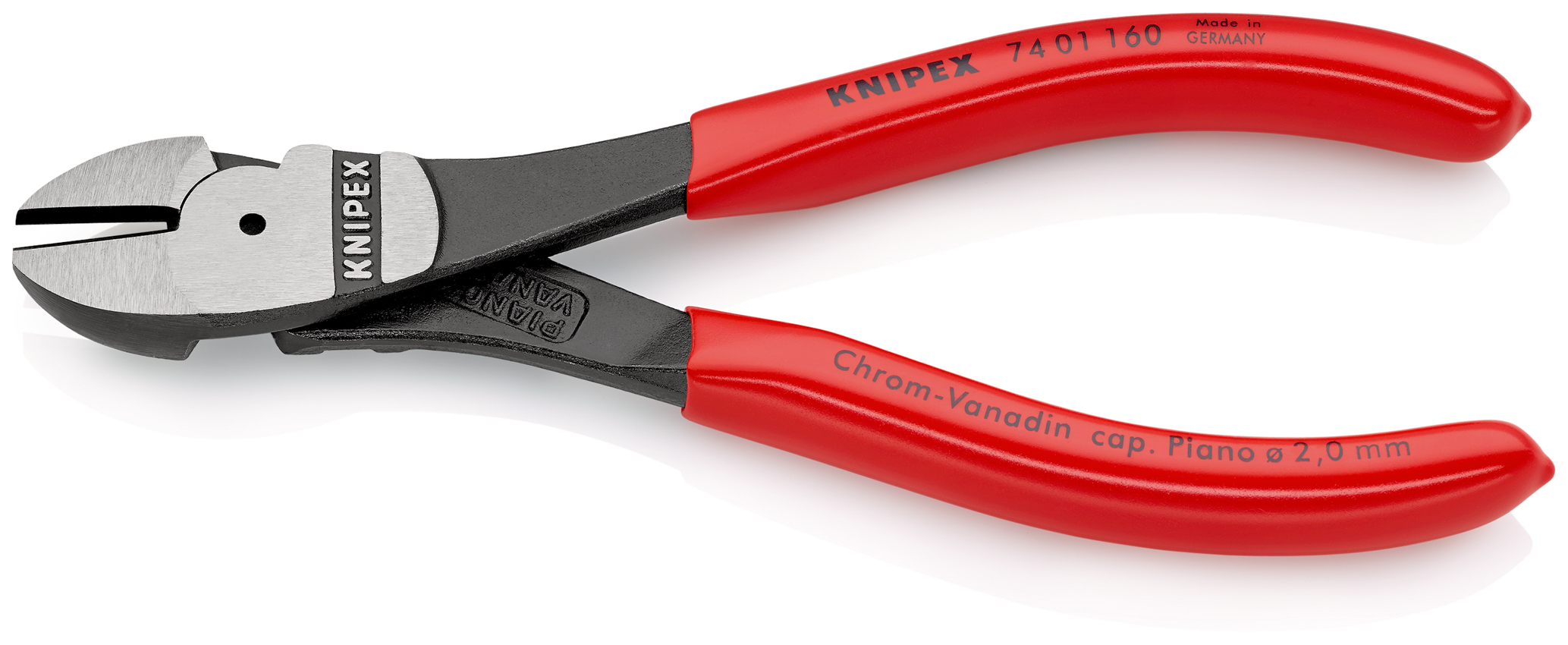 Pince coupante de côté à forte démultiplication 160mm KNIPEX - 74 01 160