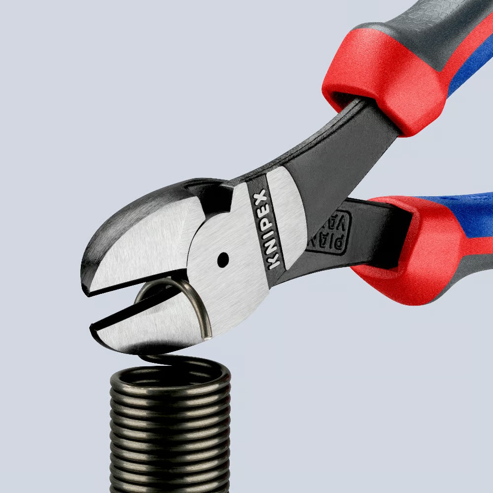 Pince coupante acier Ø 3,8 mm forte démultiplication KNIPEX - 74 02 180