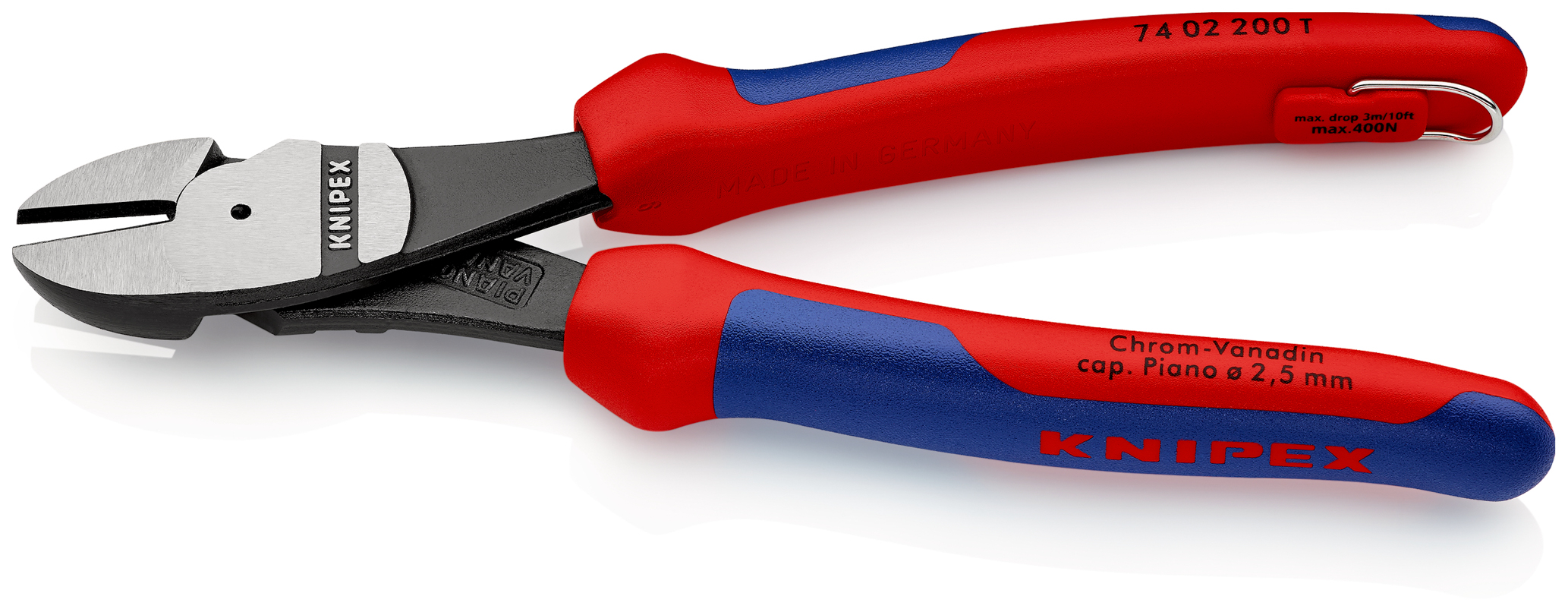 Pce cpte cte fte demult. 200mm antichute KNIPEX - 74 02 200 T BK