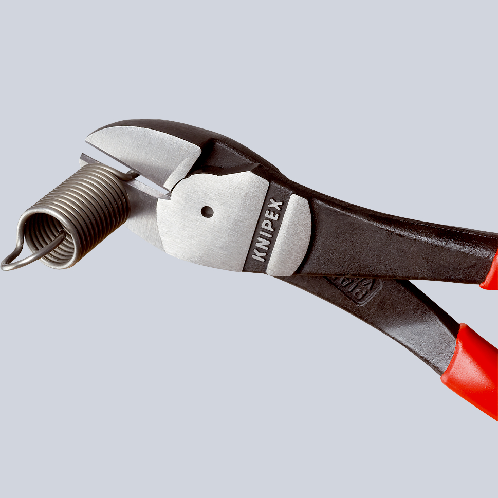 Pince coupante de côté forte démultiplication 250mm - Gainage Bi-matière - SC KNIPEX - 7402250SB