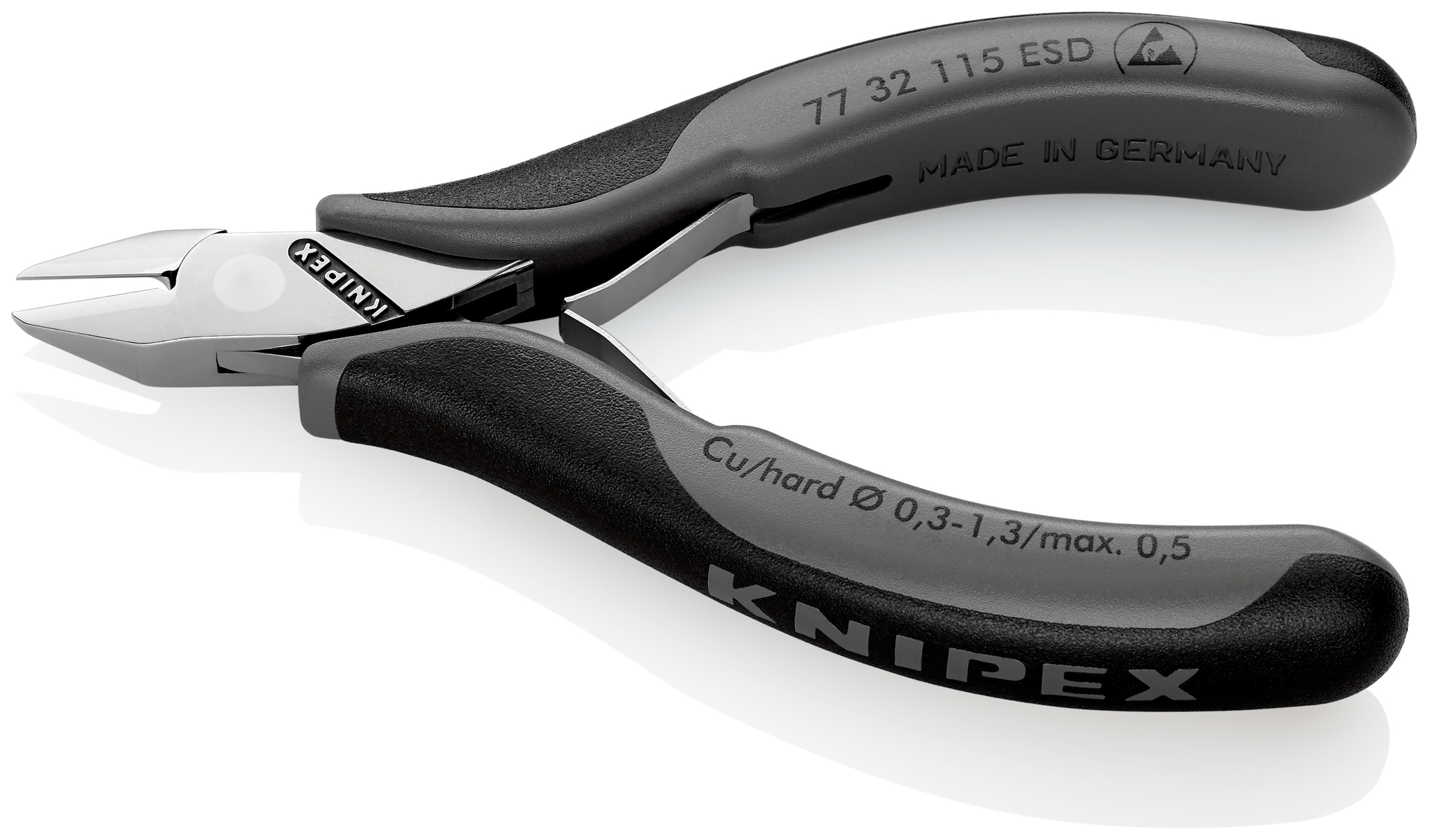 Pince coupante cote electro 115mm esd KNIPEX - 77 32 115 ESD