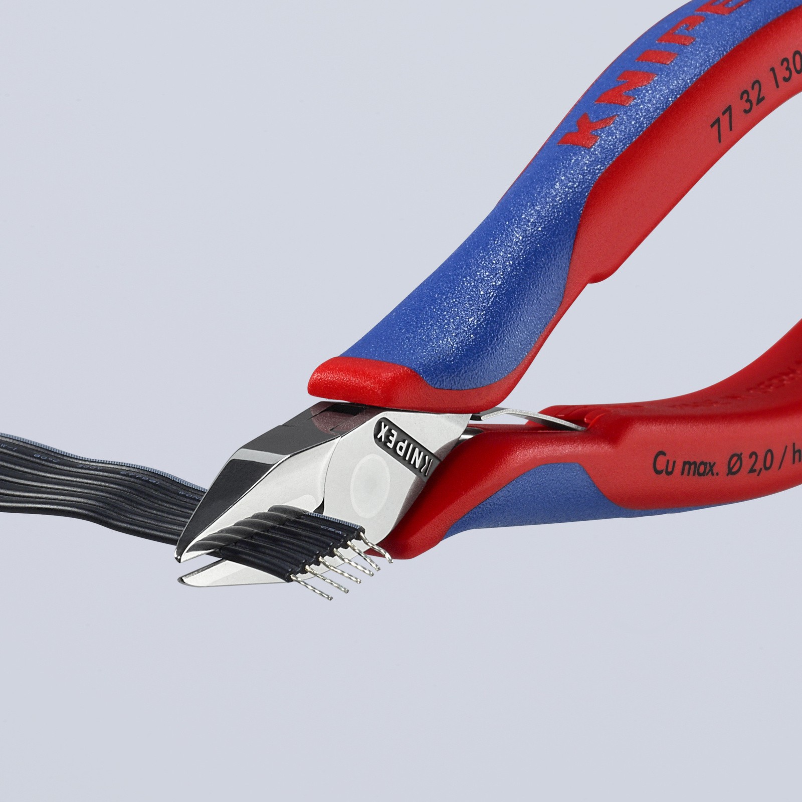 Pinces coupantes de côté pour l’électronique ESD avec gaines bi-matière 130 mm KNIPEX - 7732130