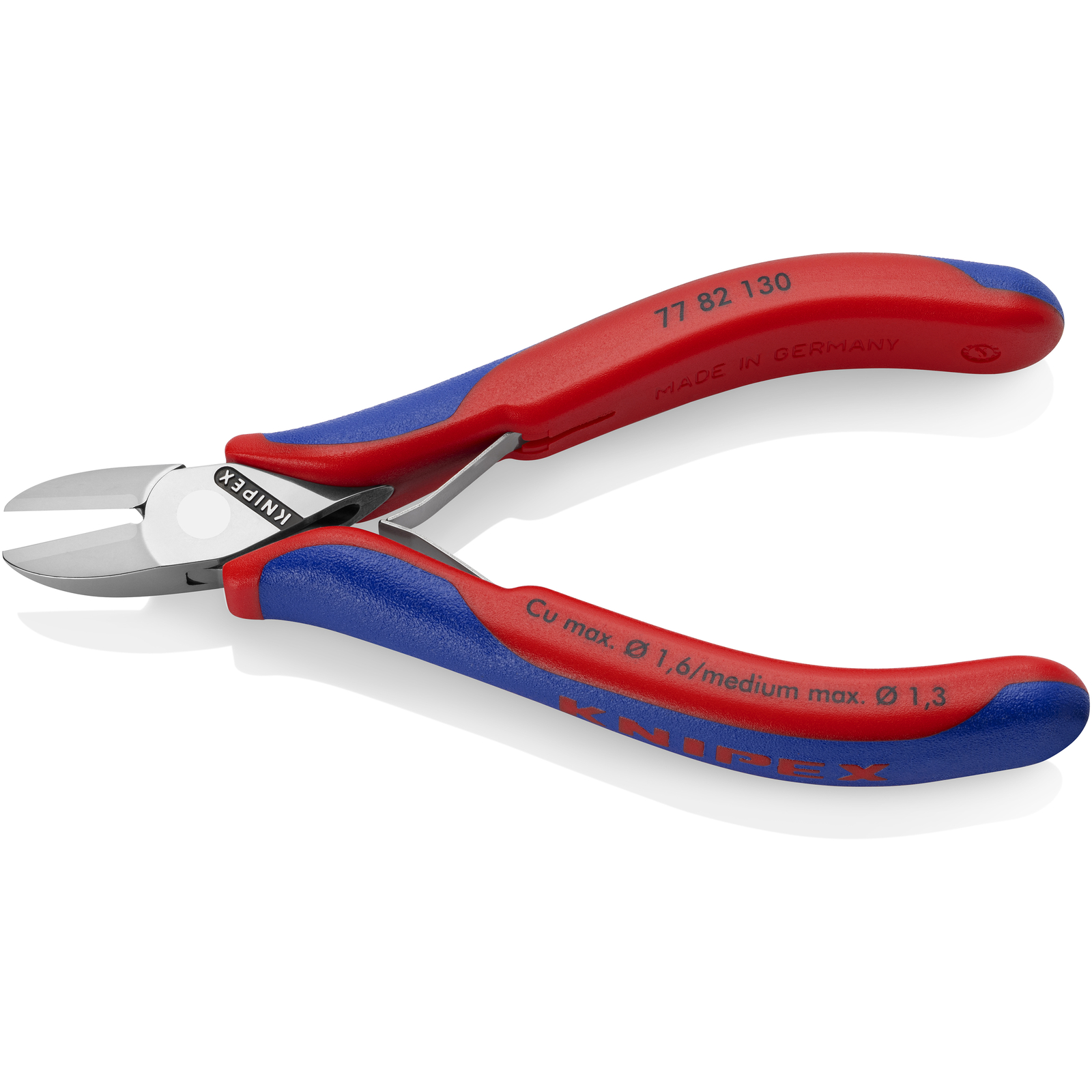 Pince coupante de côté pour l'électronique avec gaines bi-matière 130 mm KNIPEX - 7782130