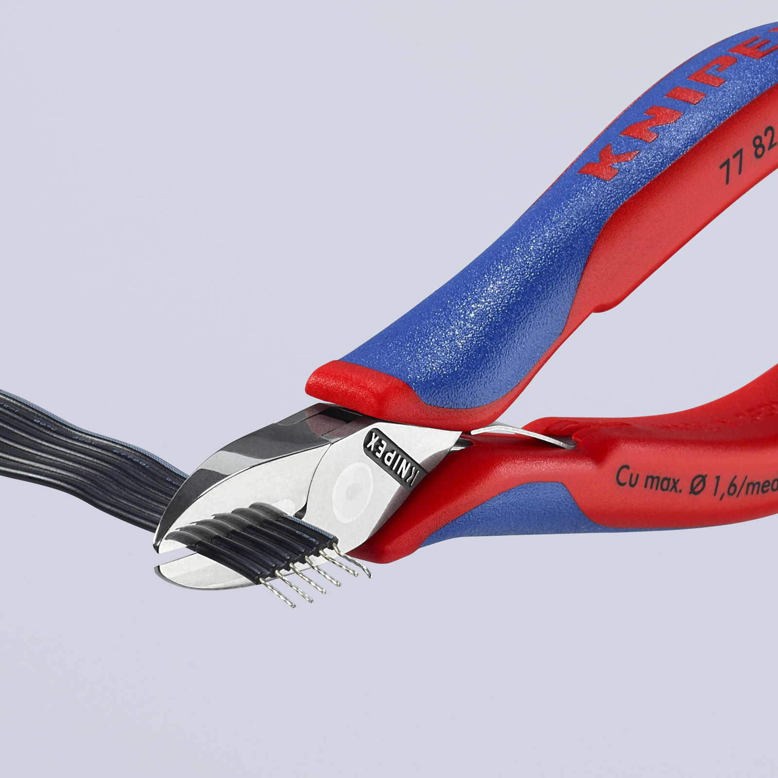Pince coupante de côté pour l'électronique avec gaines bi-matière 130 mm KNIPEX - 7782130
