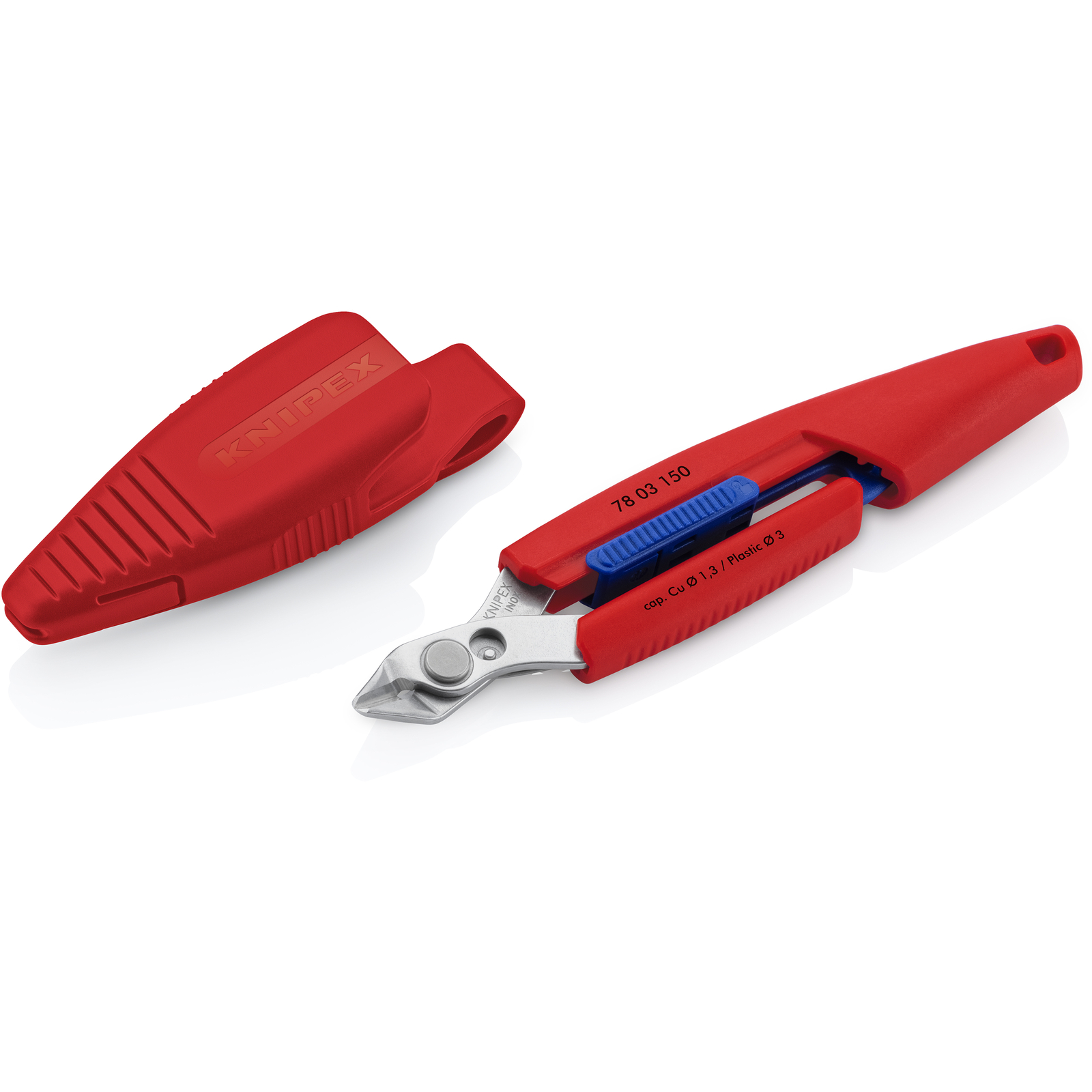 Pince coupante KNIPEX Slim-Knips avec étui KNIPEX - 7803150V01