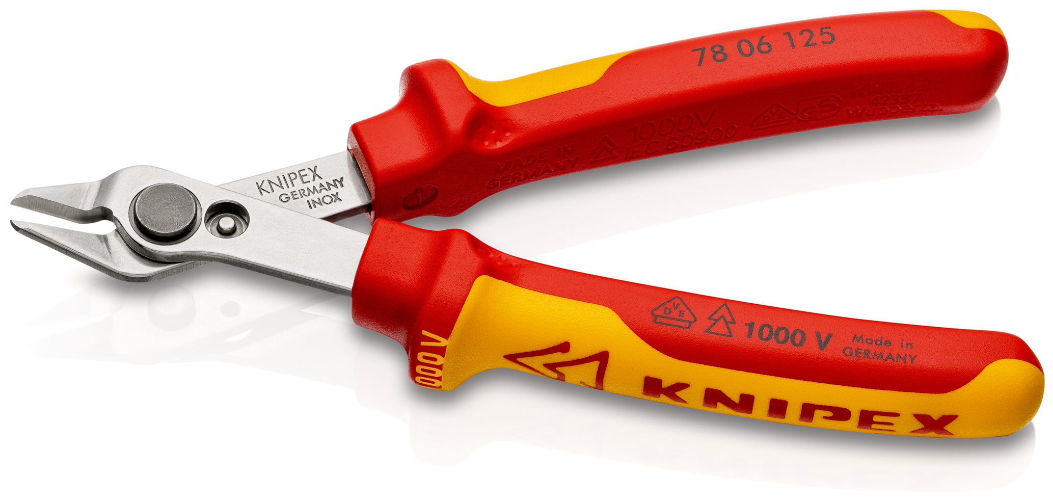 Pince coupante super knips® 125mm 1000v KNIPEX - 78 06 125 SB
