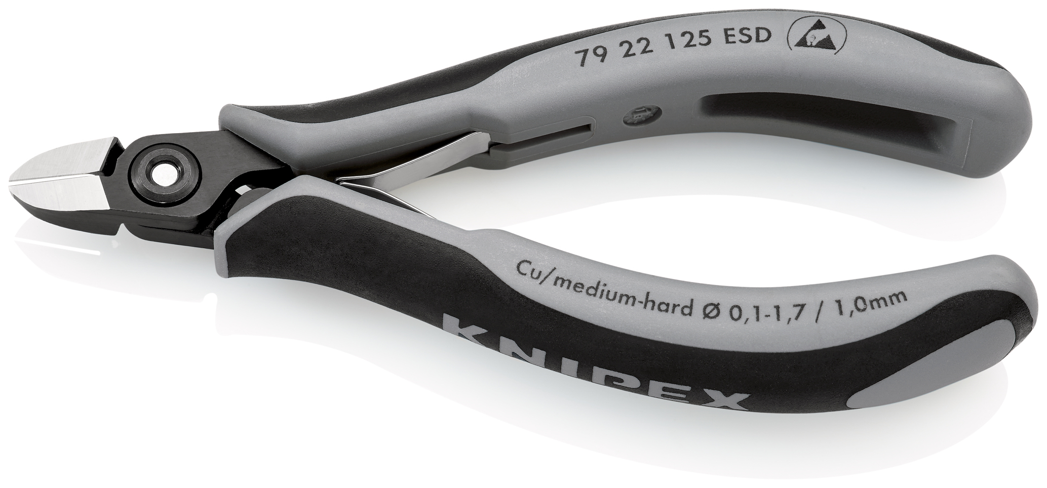 Pince coupante cote electro 125mm esd KNIPEX - 79 22 125 ESD