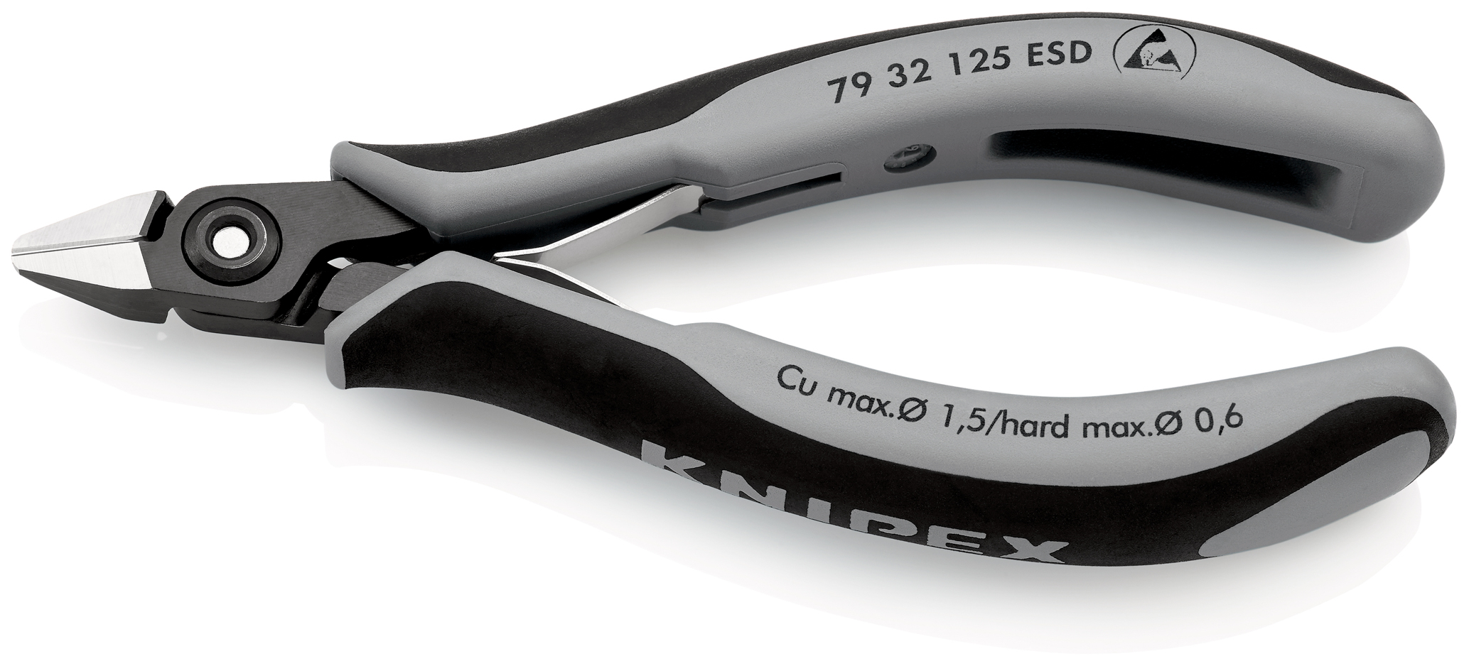 Pince coupante cote electro 125mm esd KNIPEX - 79 32 125 ESD