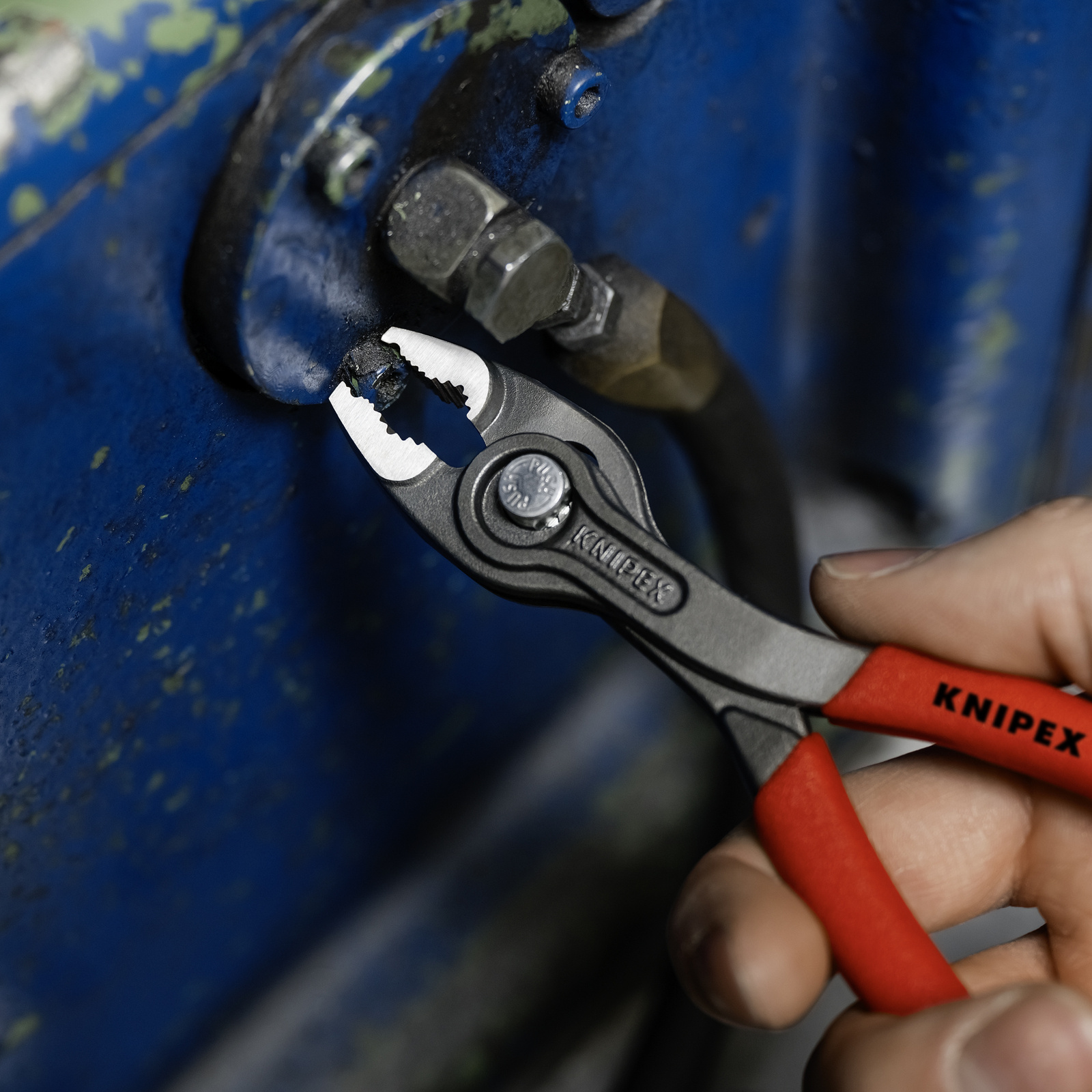 Pince multiprise frontale et latérale Twingrip 150mm - Gainage PVC - Tête polie KNIPEX - 8201150