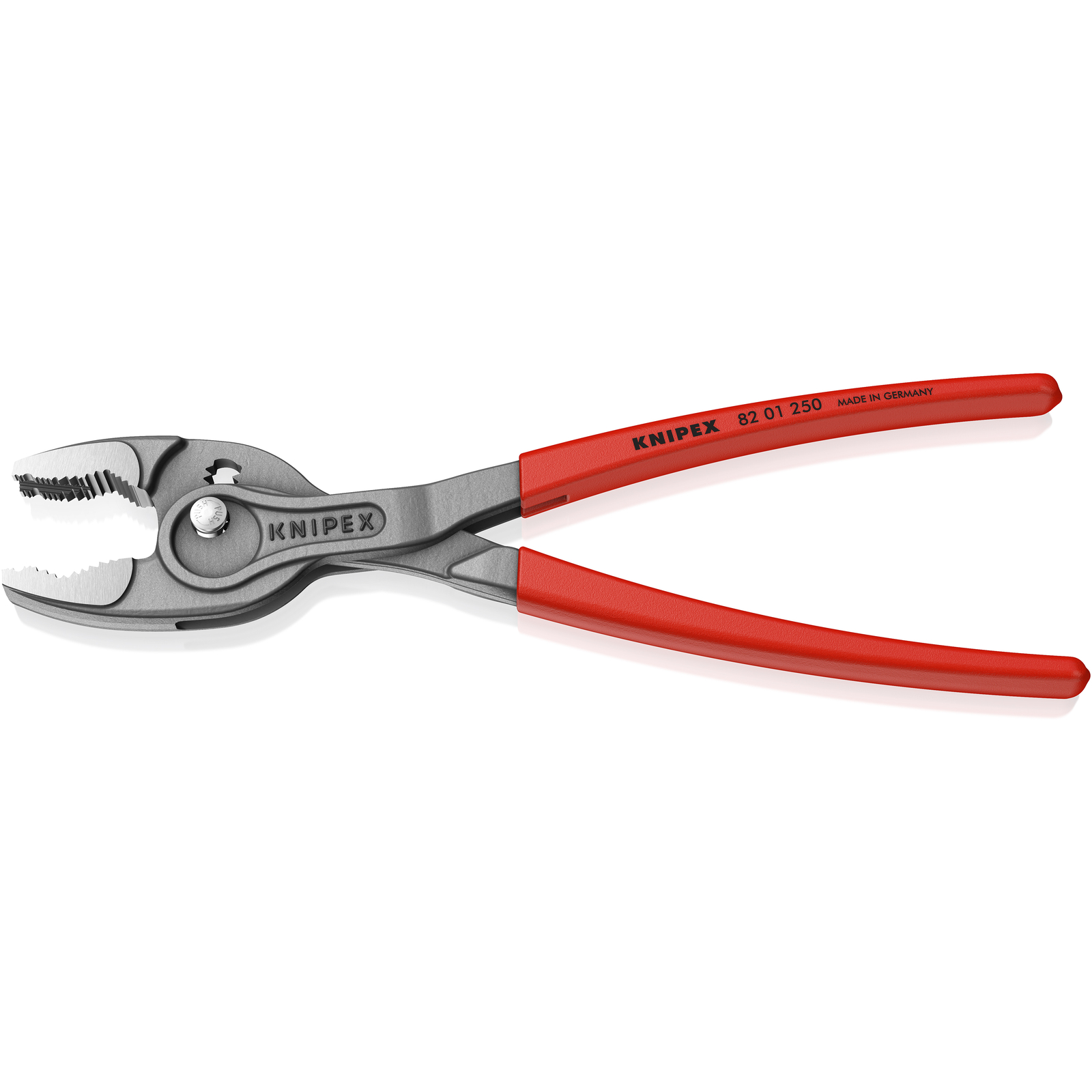 Pince multiprise frontale et latérale Twingrip 250mm - Gainage PVC - Tête polie KNIPEX - 8201250