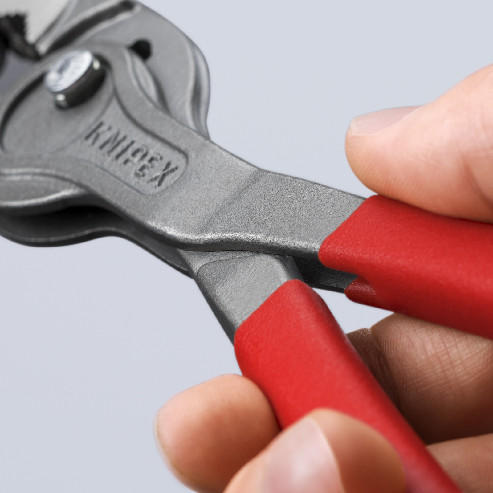 Pince multiprise frontale et latérale Twingrip 250mm - Gainage PVC - Tête polie KNIPEX - 8201250