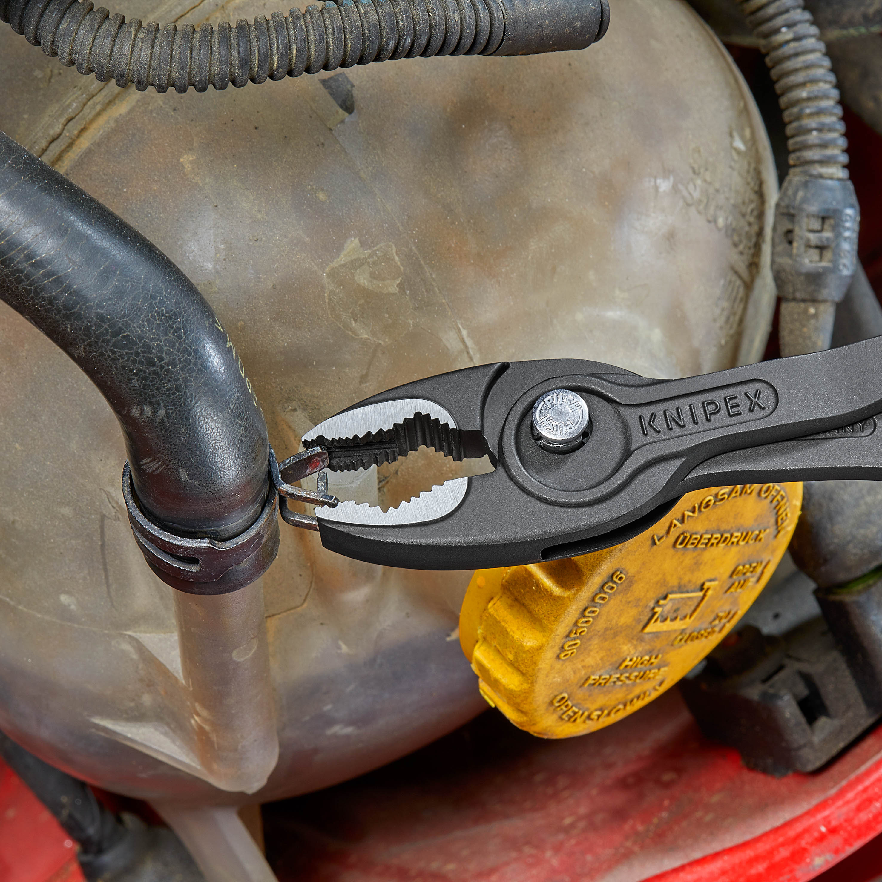 Pince multiprise frontale Twingrip 200mm - Gainage Bi-matière - Tête polie KNIPEX - 8202200