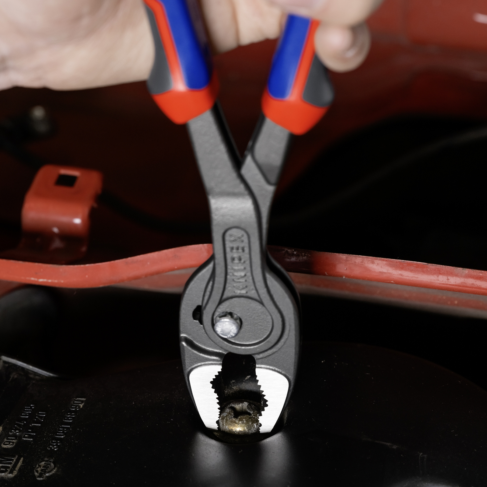 Pince multiprise frontale Twingrip 250mm - Gainage Bi-matière - Tête polie KNIPEX - 8202250