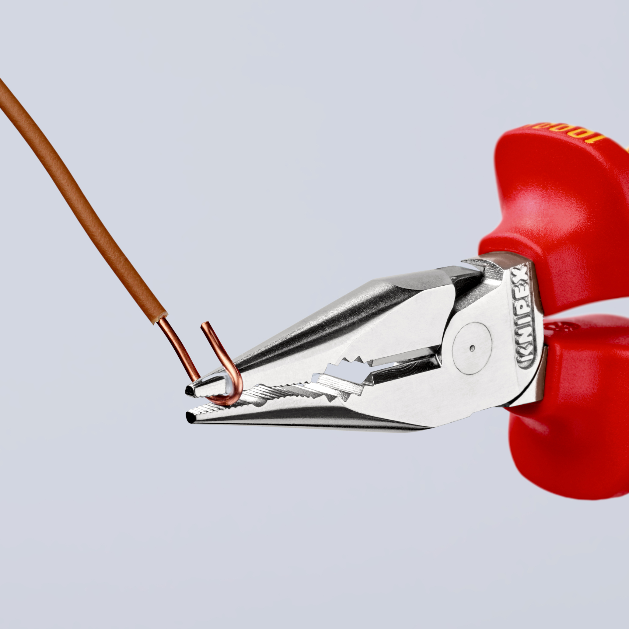 Pince univ 1/2 ronde 145mm chromee 1000v KNIPEX - 08 26 145