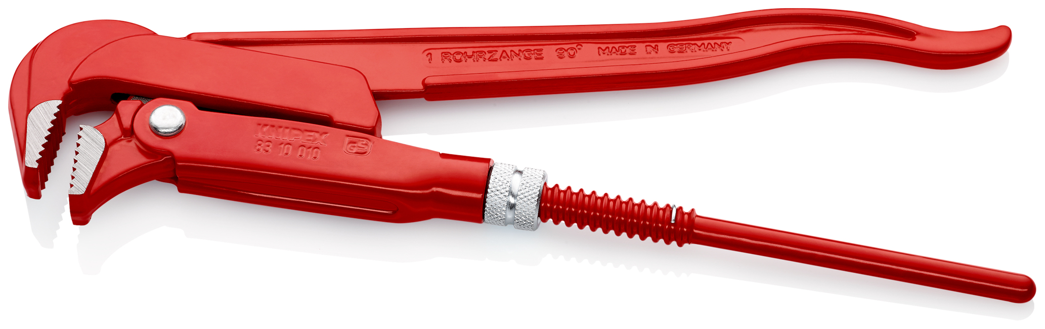 Clé serre-tubes 310mm avec mâchoires coudées à 90° - Ouverture: 42mm KNIPEX - 8310010