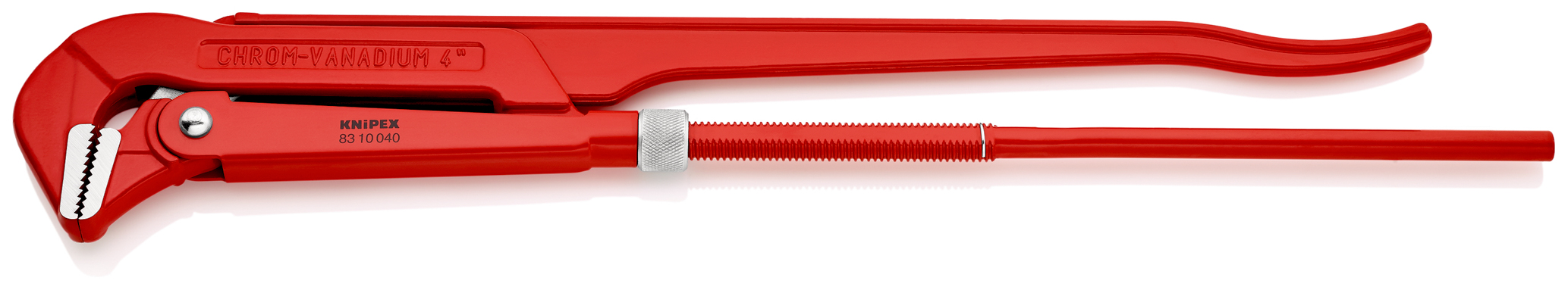 Clé serre-tubes 750mm avec mâchoires coudées à 90° - Ouverture: 10 à 130mm KNIPEX - 8310040