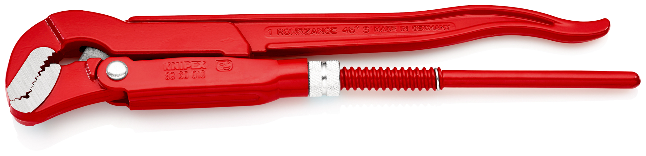 Clé serre-tubes 320mm à mâchoires coudées en S - Ouverture: 42mm KNIPEX - 8330010