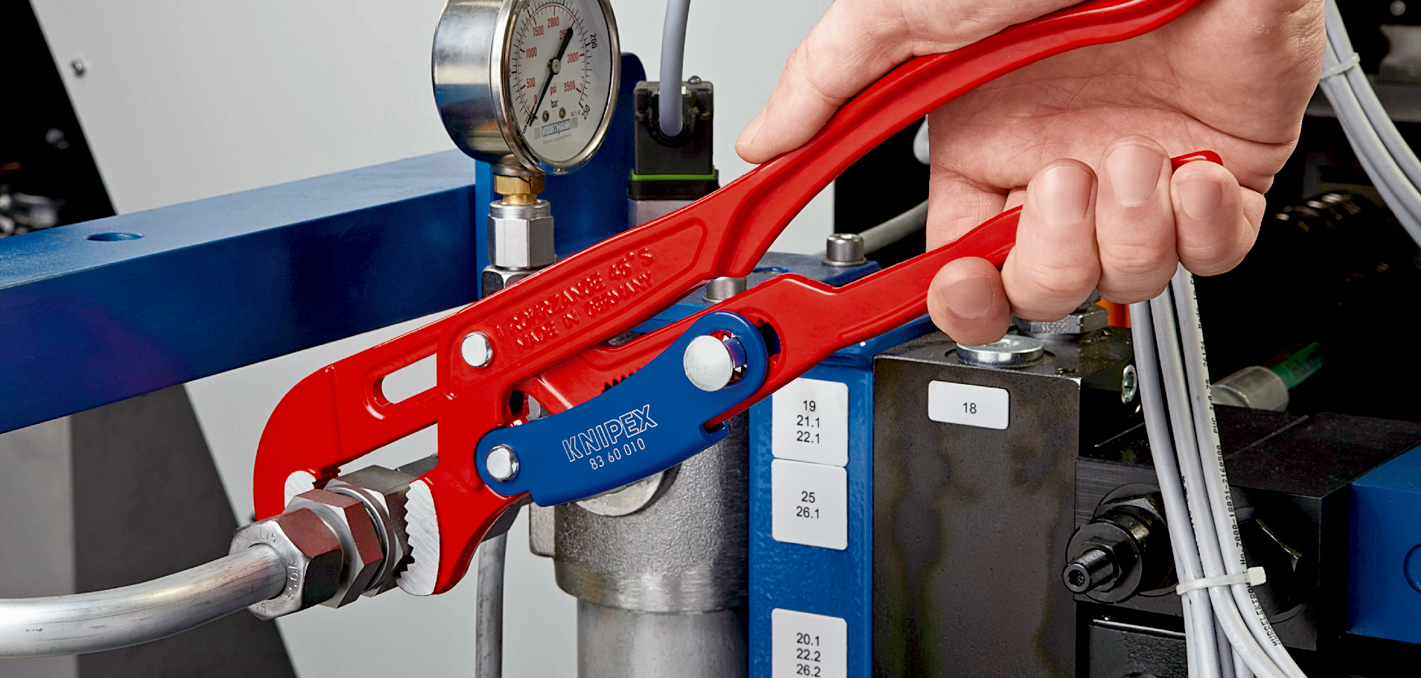 Cle serre-tubes en 's' regl rapide 420mm KNIPEX - 83 60 015