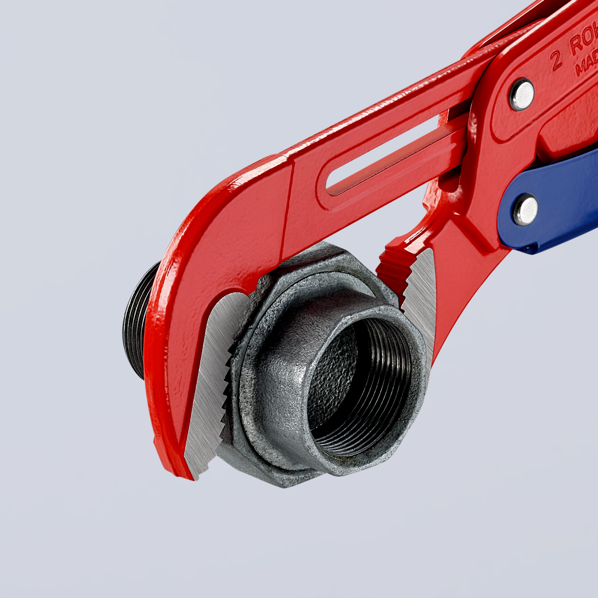 Clé serre-tubes 560mm à mâchoires en S - Réglage par bouton - Ouverture: 70mm KNIPEX - 8360020