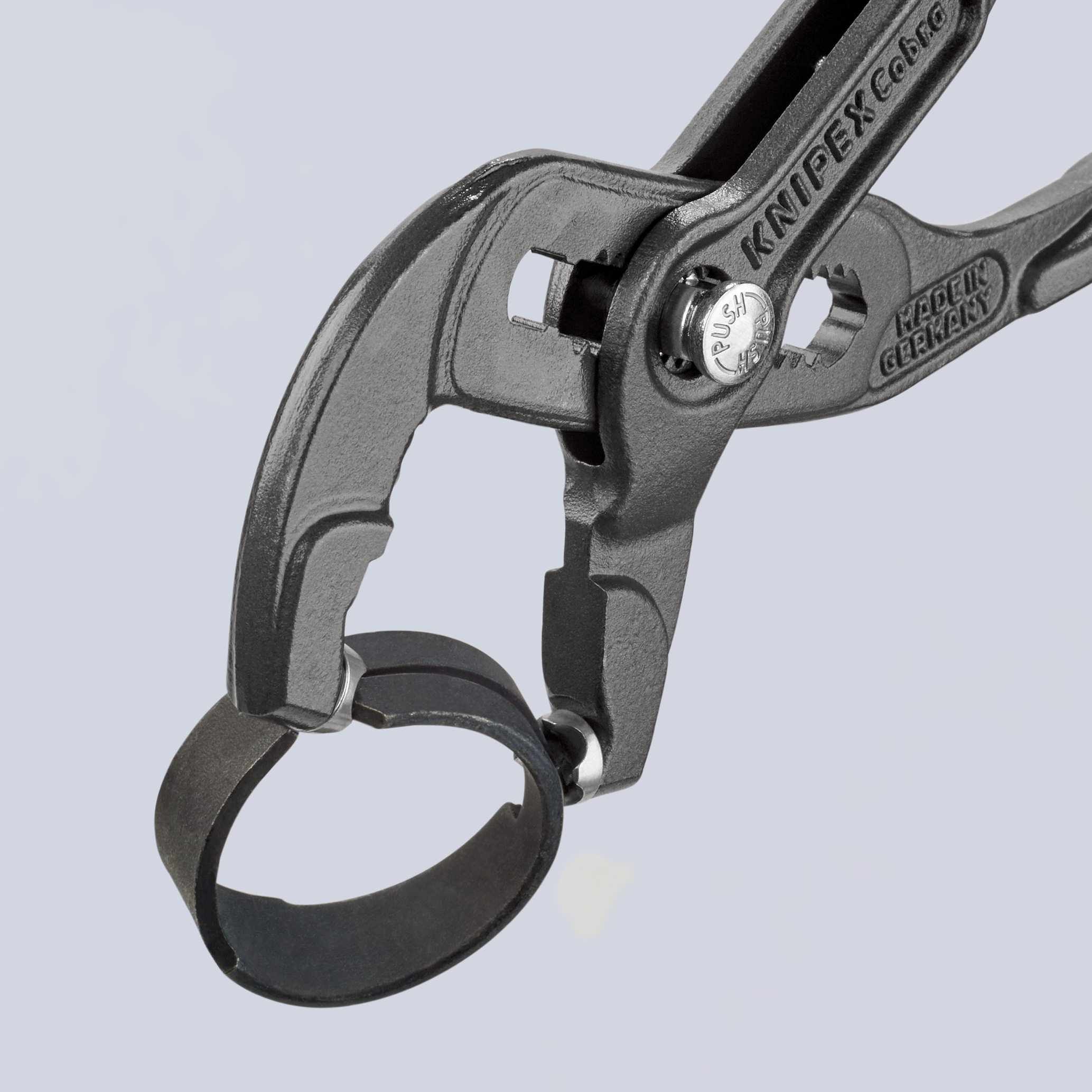 Pince à colliers autoserrants 180mm - Gainage PVC antidérapant - Ouverture 50mm KNIPEX - 8551180A
