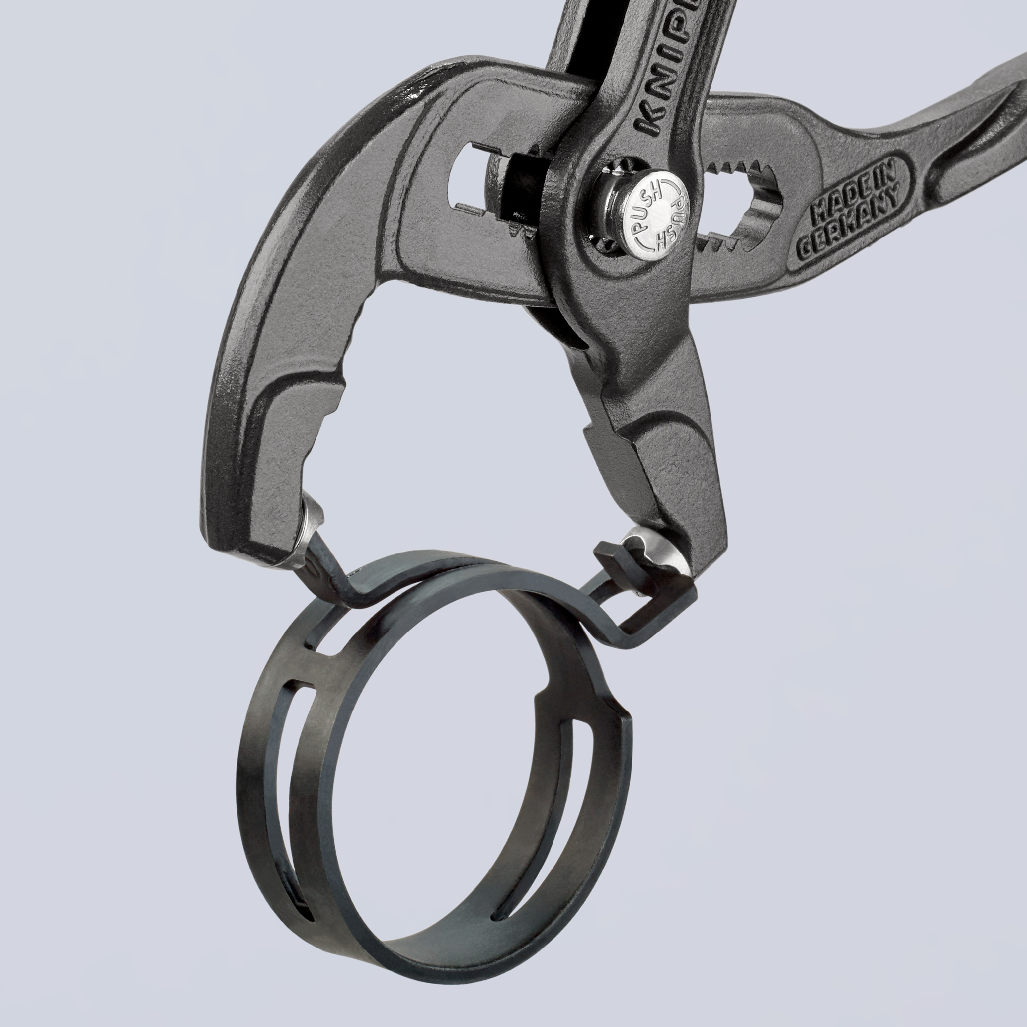 Pince à colliers autoserrants 180mm - Gainage PVC antidérapant - Ouverture 50mm KNIPEX - 8551180A