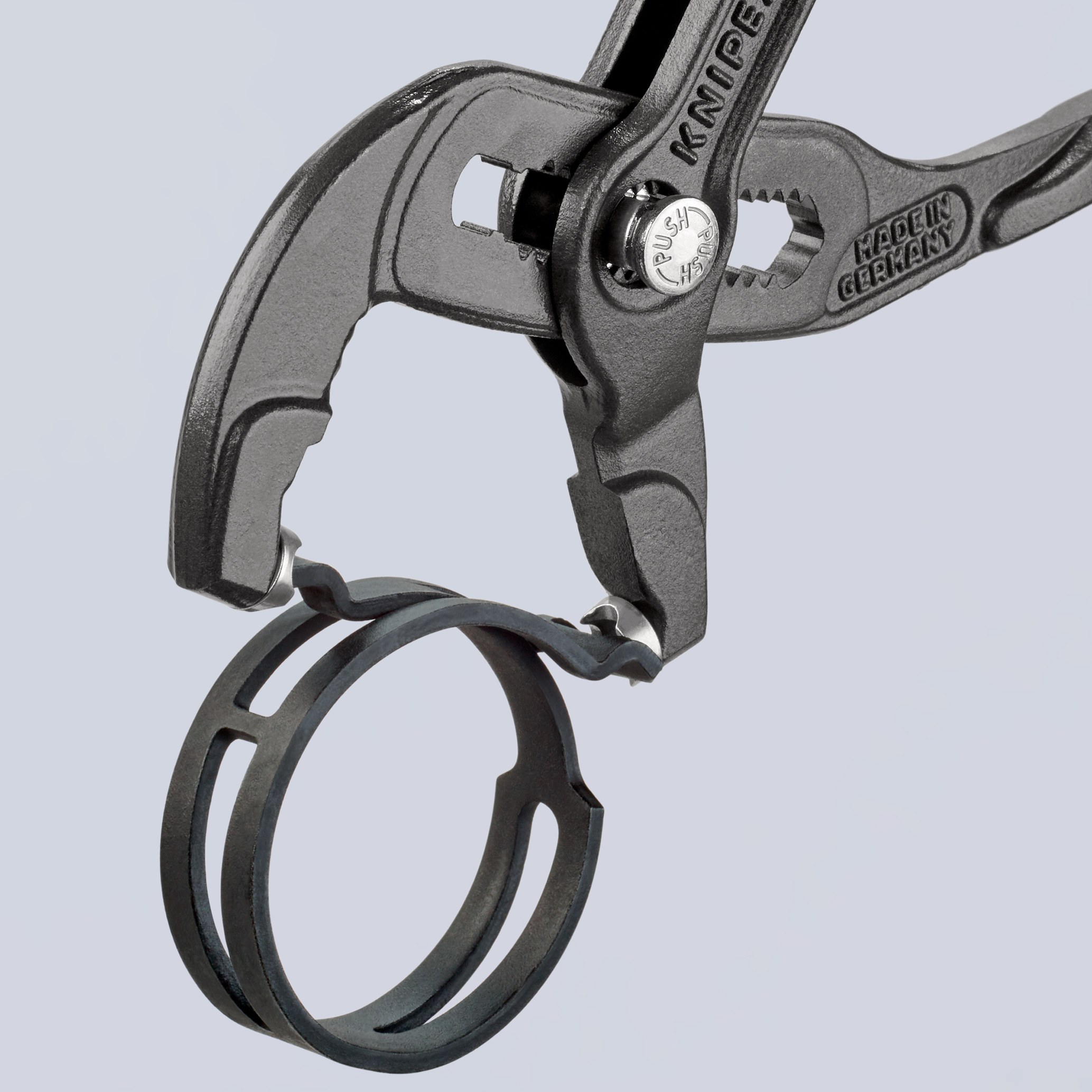 Pince à colliers autoserrants 180mm - Gainage PVC antidérapant - Ouverture 50mm KNIPEX - 8551180A