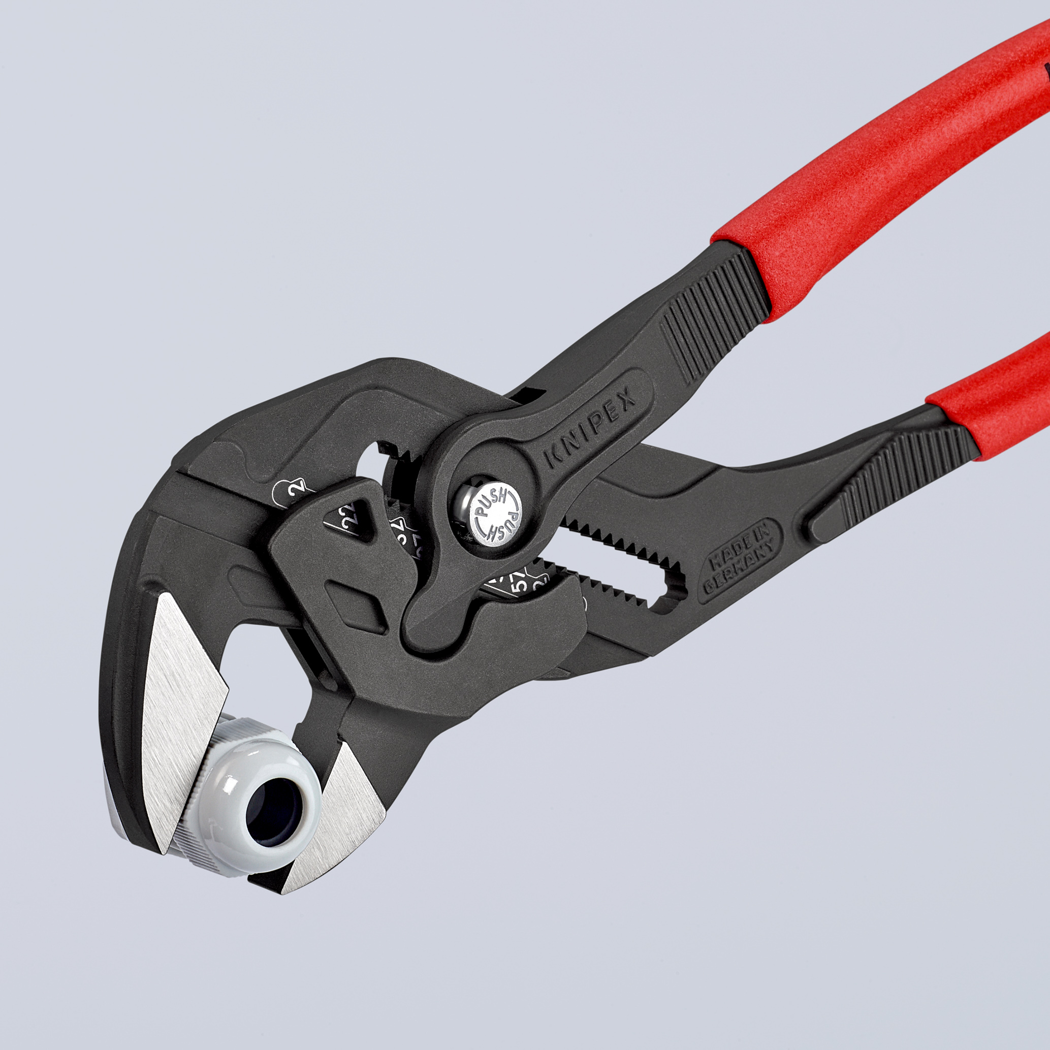Pince cle 300mm brunie gaine pvc KNIPEX - 86 01 300 SB