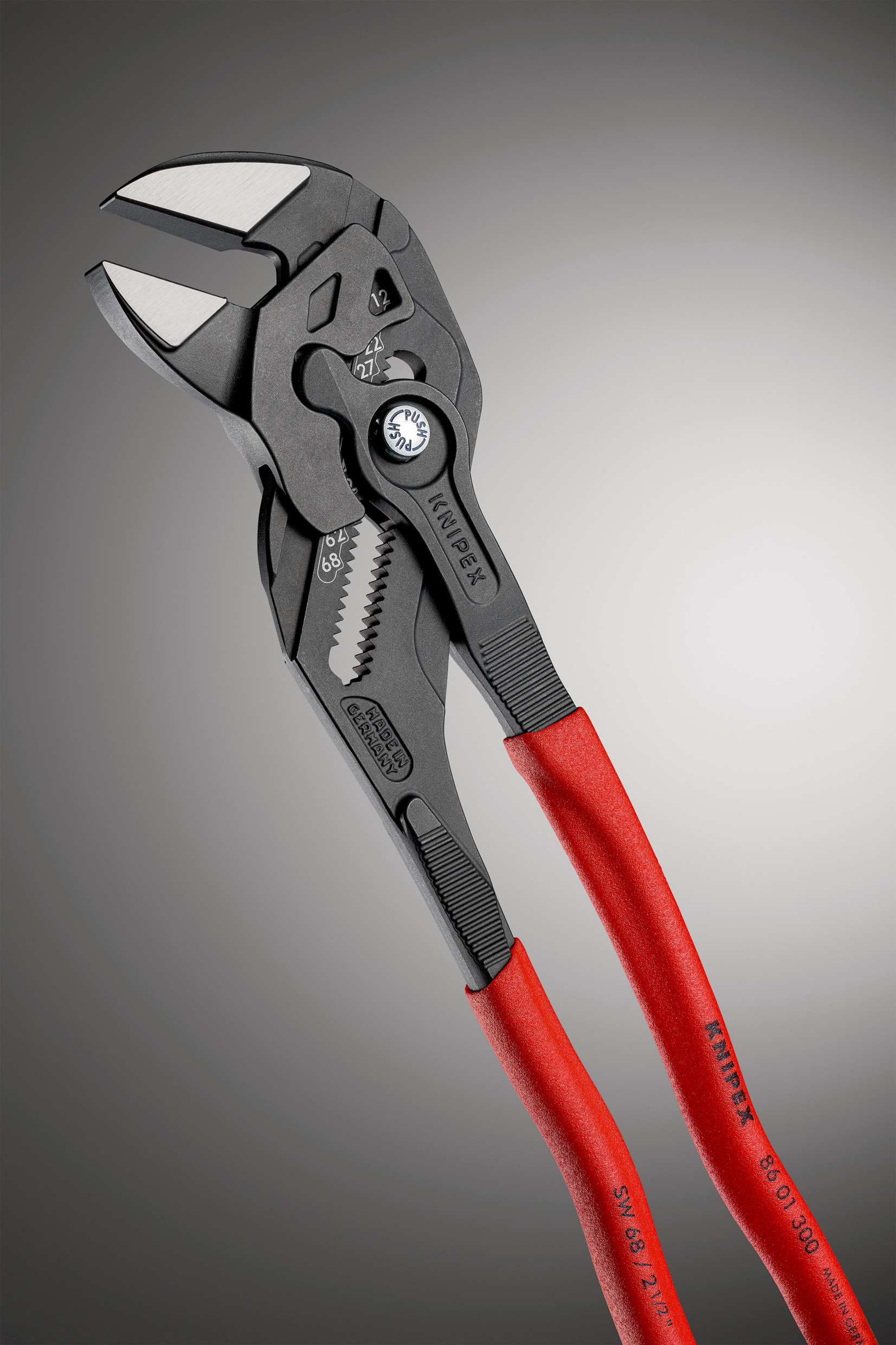 Pince cle 300mm brunie gaine pvc KNIPEX - 86 01 300