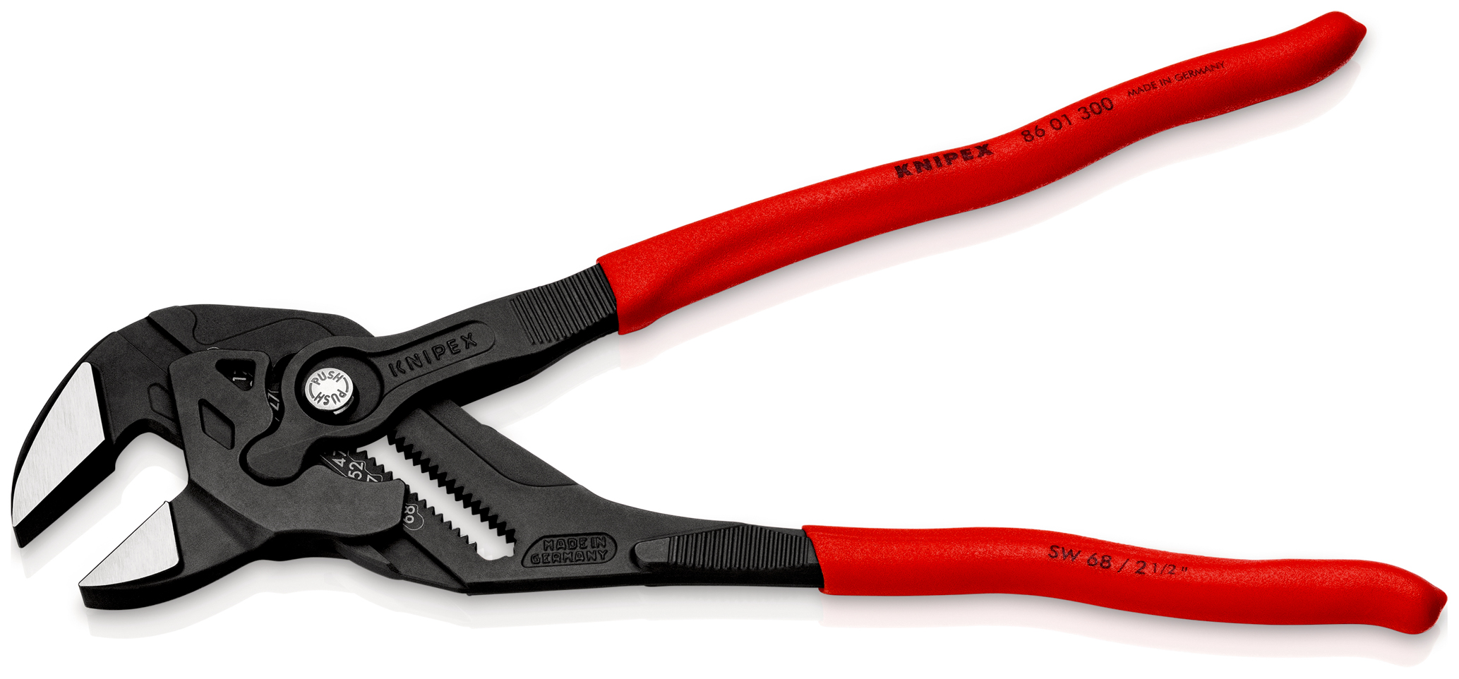 Pince cle 300mm brunie gaine pvc KNIPEX - 86 01 300