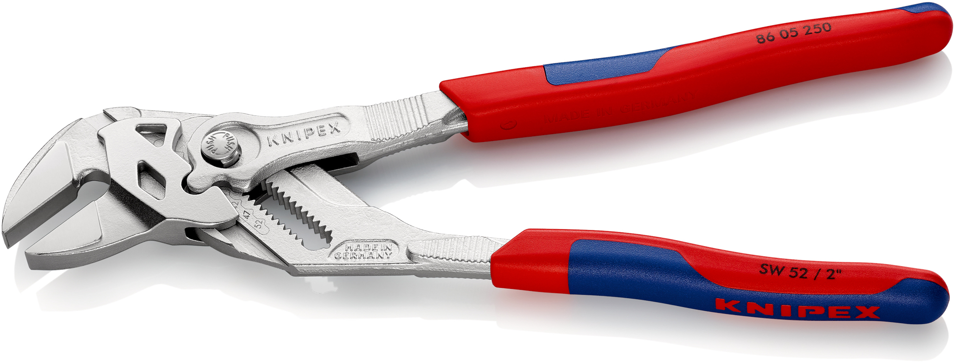 Pince-clé - 250 mm - sur carte, sous blister - KNIPEX - 86 05 250 SB