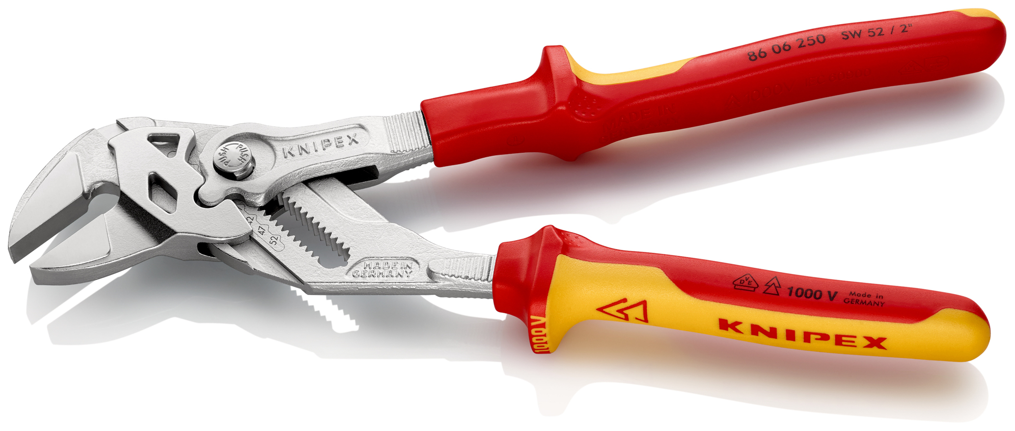 Pince cle 250mm chrome 1000v bimatiere KNIPEX - 86 06 250