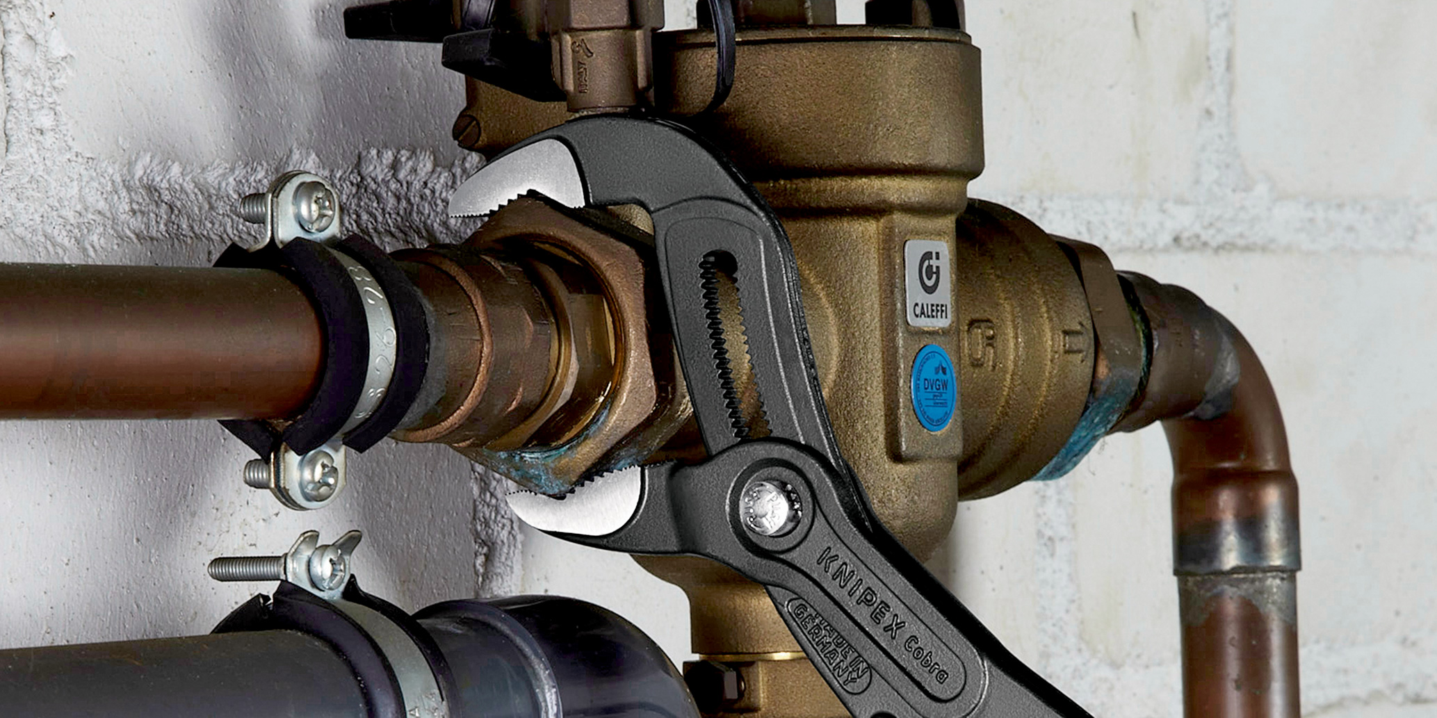 Pince multiprise cobra KNIPEX ouverture 60mm longueur 300mm KNIPEX sur carte - 87 01 300 SB