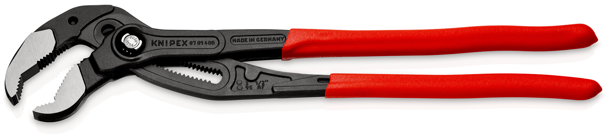 Pince multiprise et clé serre-tubes Cobra XL - 400mm - sur carte, sous blister - KNIPEX - 87 01 400 SB