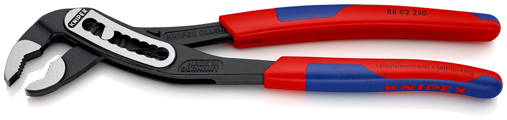 Pince multiprise Alligator - 250 mm, sur carte, sous blister - KNIPEX - 88 02 250 SB