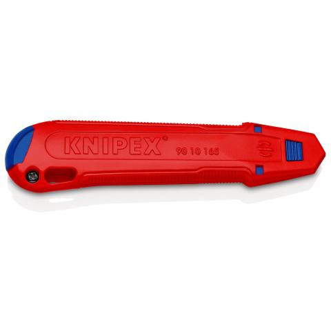 Cutter universel CutiX 165 mm avec barre stabilisatrice - 2 lames de rechange KNIPEX - 9010165BK