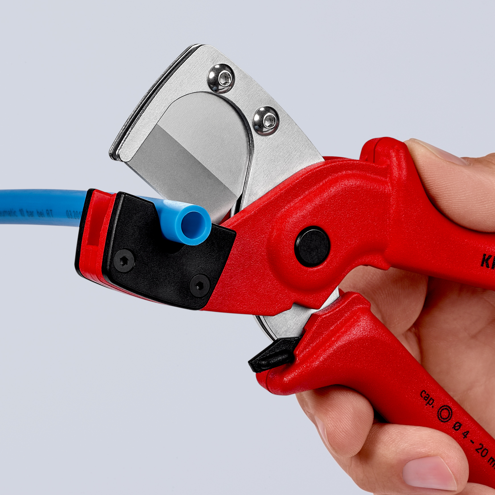 Coupe-tubes multicouche / PER - 185mm - Diamètre 4 à 20mm - Chromée KNIPEX - 9010185