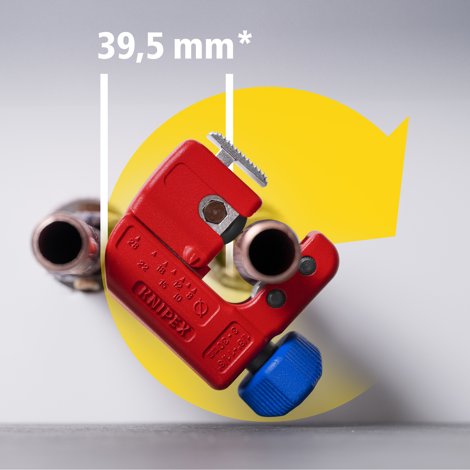 Coupe-tubes TubiX S syst. QuickLock - 77mm - Ø 3-30 mm épaisseur max 2 mm - SC KNIPEX - 903101