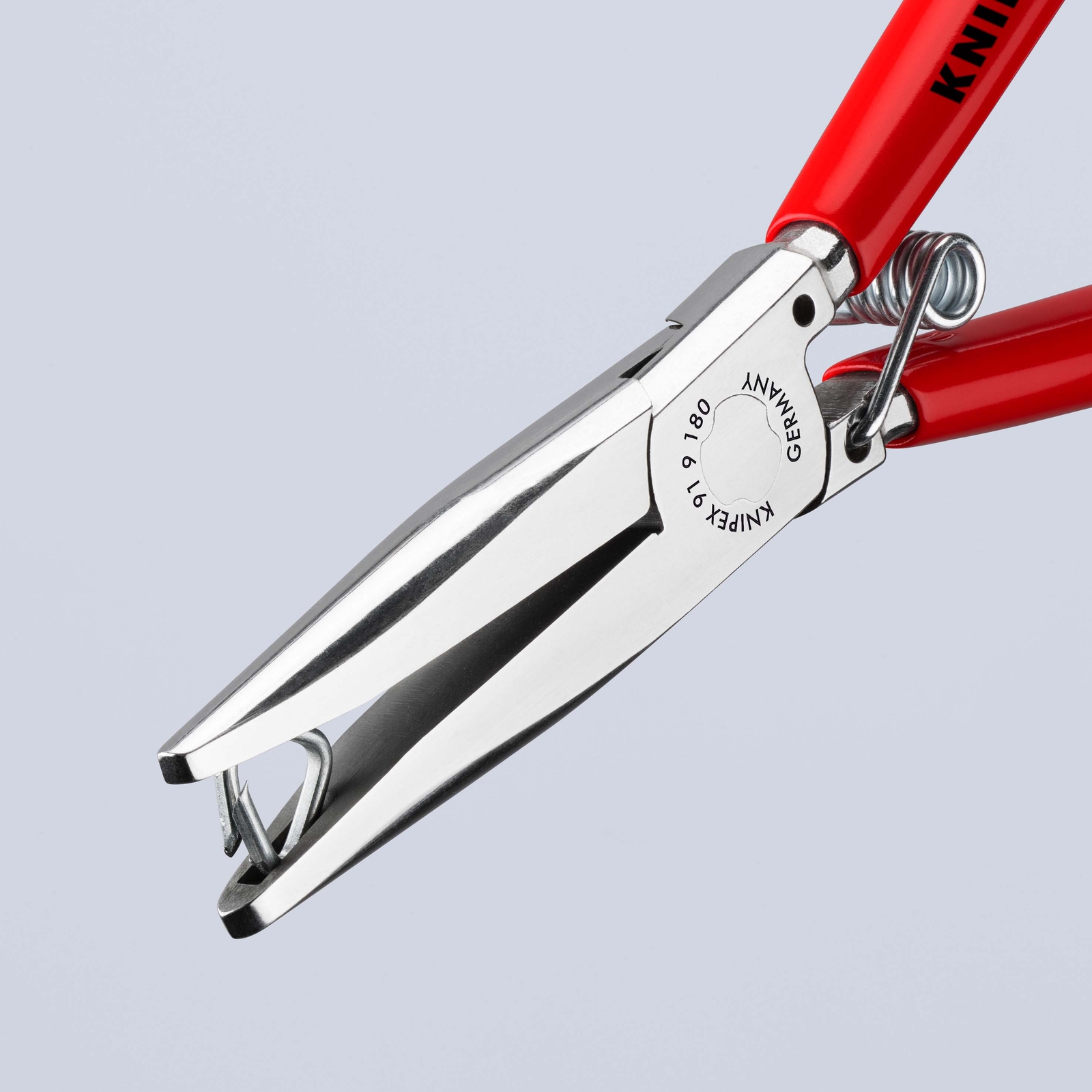 Pince à agrafes type DELTA - 185mm - Gainage PVC - Polissage miroir KNIPEX - 9191180