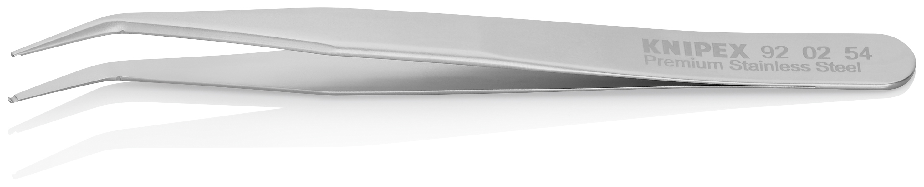 Brucelle de précision 120mm coudée 45° - Acier inoxydable antimagnétique KNIPEX - 920254