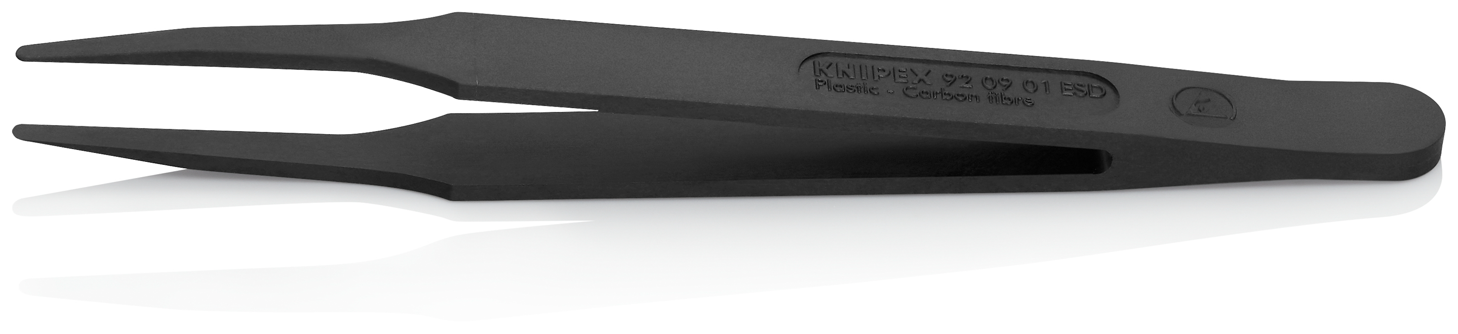 Pince brucelle en plastique 115mm ESD KNIPEX - 920901ESD