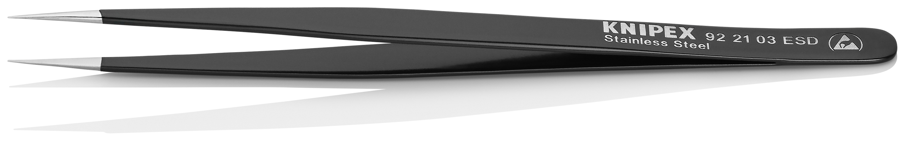 Pince brucelle inox 120mm lisse ESD KNIPEX - 922103ESD