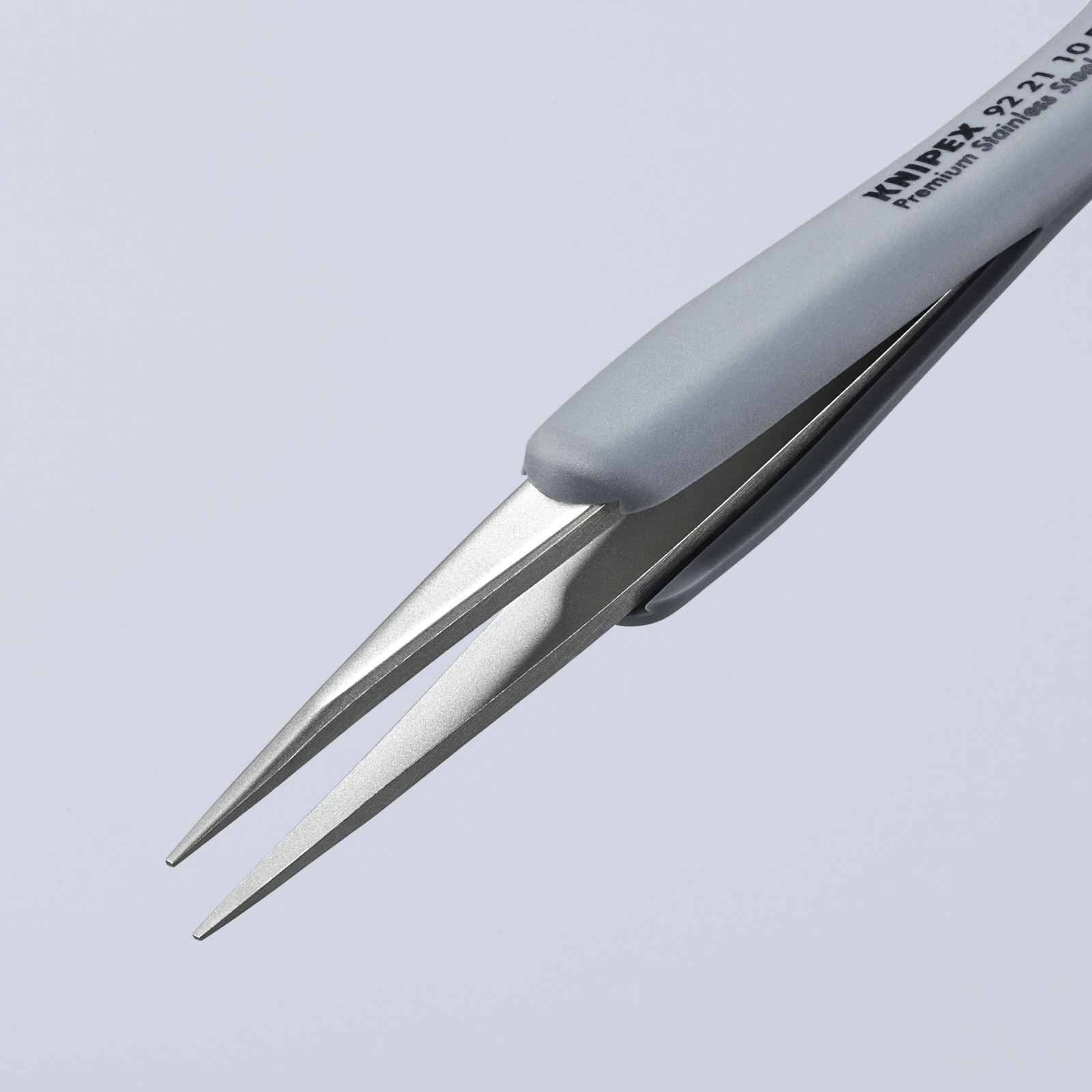 Brucelle de précision en Inox avec isolation plastique ESD - Pointes fines KNIPEX - 922110ESD
