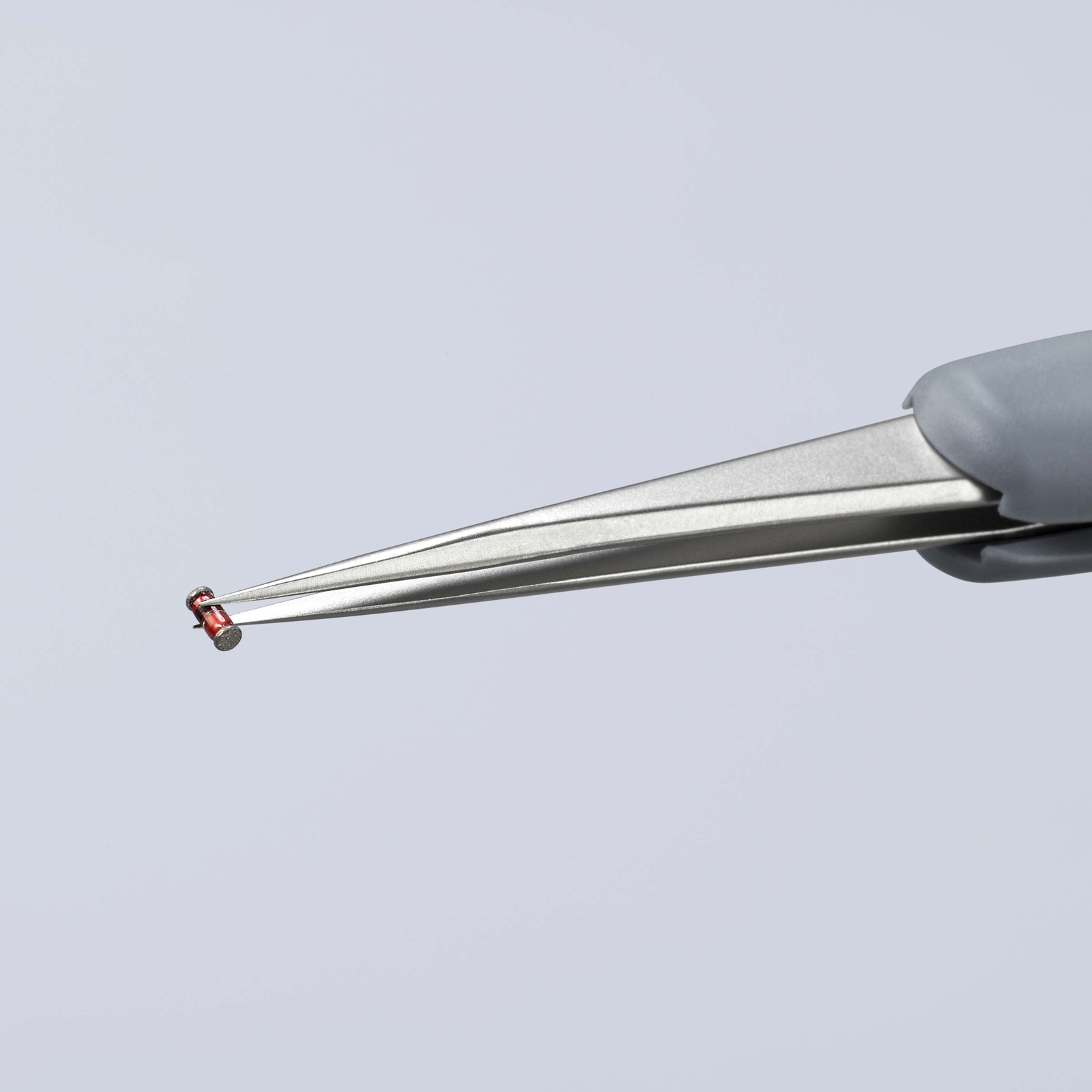 Brucelle de précision en Inox avec isolation plastique ESD - Pointes très fines KNIPEX - 922112ESD