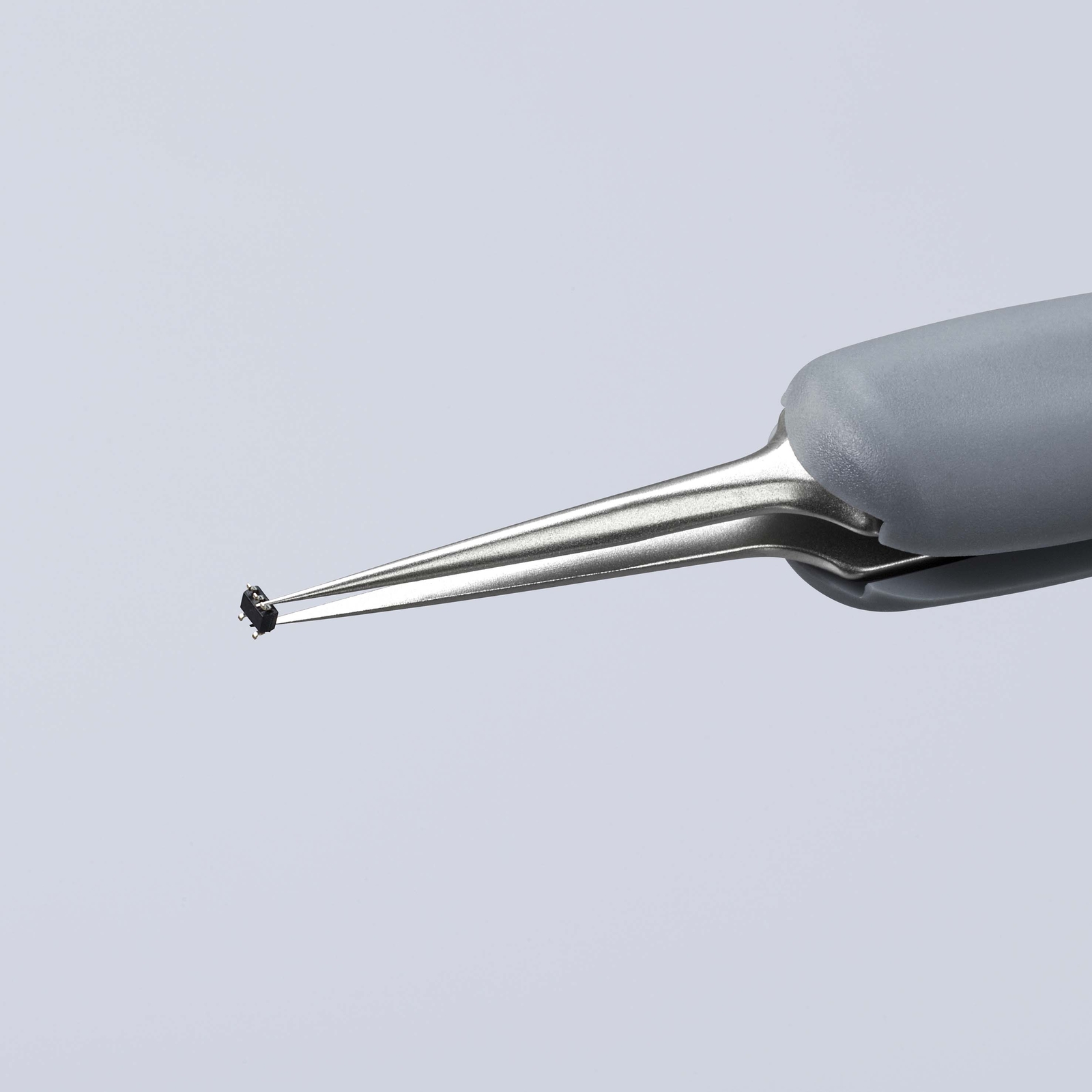 Brucelle de précision en Inox avec isolation plastique ESD - Pointes ultra fines KNIPEX - 922113ESD